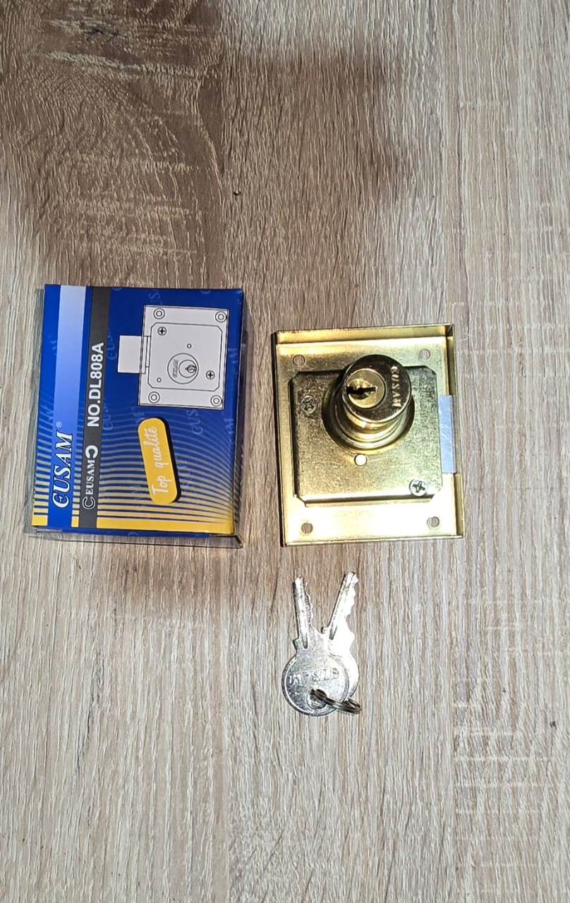 Gusam DL808A brass drawer lock with keys
