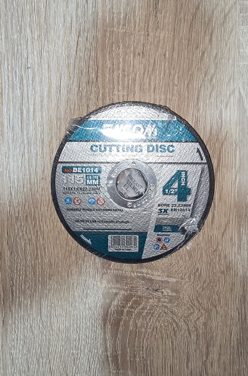 115 mm metal cutting disc, 4 1/2 inch, 22.23 mm bore